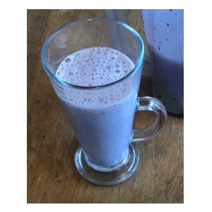 banana blueberry shake