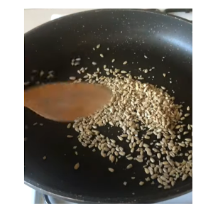 toast sunflower seeds