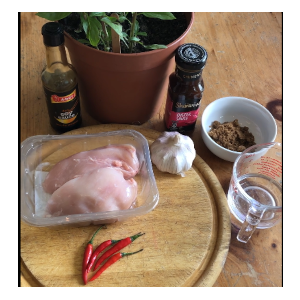 Thai basil chicken ingredients