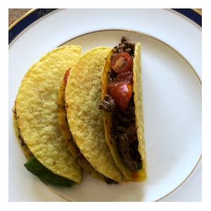 Lettuce leaf basil tacos
