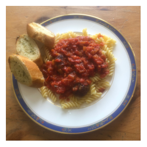 Marinara sauce with Minette basil