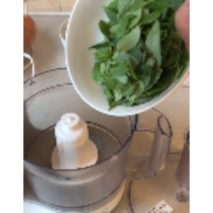 fresh lemon basil pistou using the best plants to grow