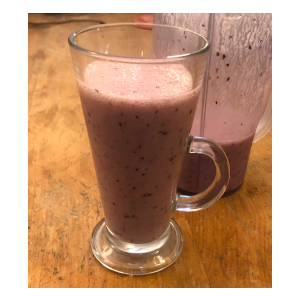 yoghurt and orange smoothie