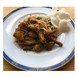 Pork stir fry with pineapple