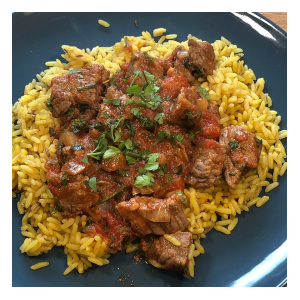 Spicy beef in tomato sauce