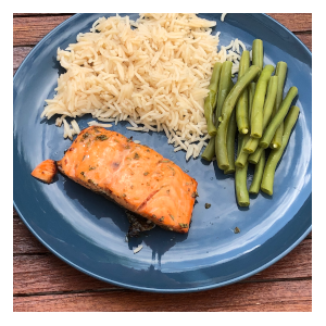 Rosemary maple salmon