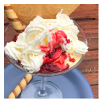 Warm raspberry sauce