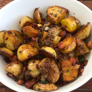 French tarragon bacon baby potatoes