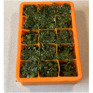 sweet basil cubes tray