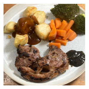 Lamb chops with rosemary, garlic and lemon
