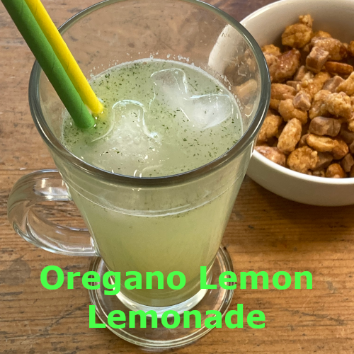 Oregano lemon lemonade