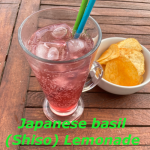 Japanese basil (shiso) lemonade